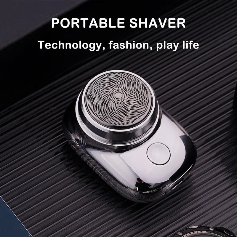 Mini Portable USB Rechargeable Electric Shaver - Qevolta.store