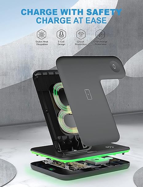 3-in-1 Wireless Charging Station - Qevolta.store